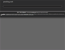Tablet Screenshot of pooling.net